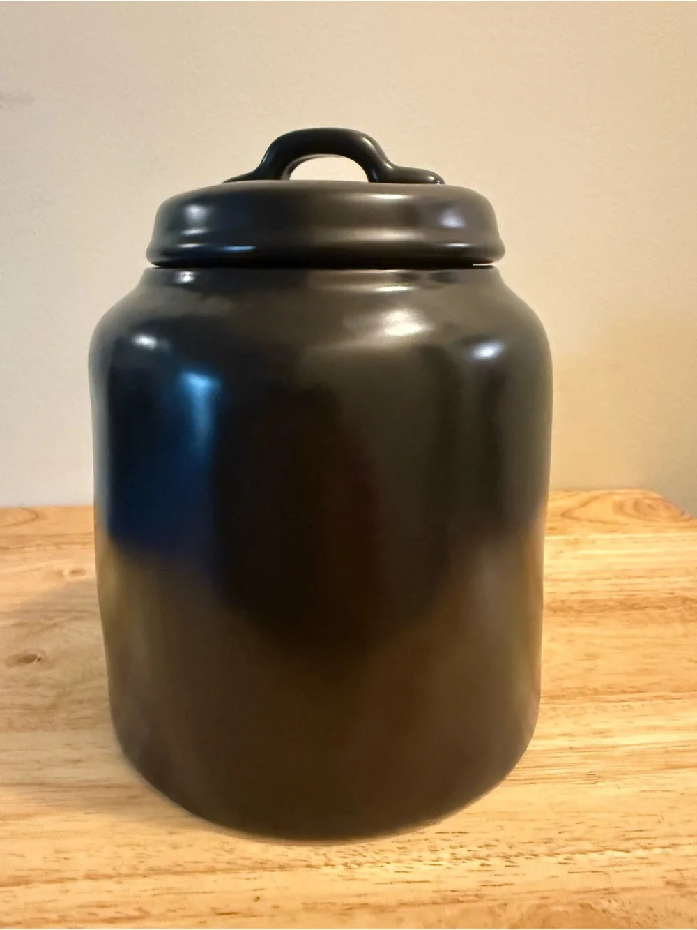 Rae Dunn Black Cookies Canister with White Lettering